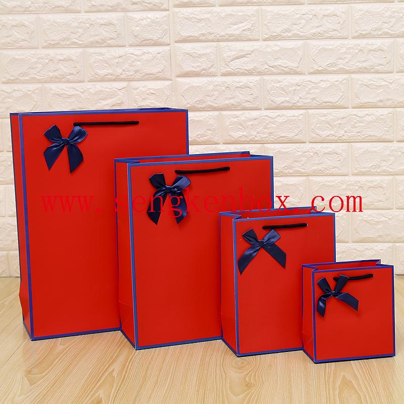 Paper Card Box With Ribbon Bow