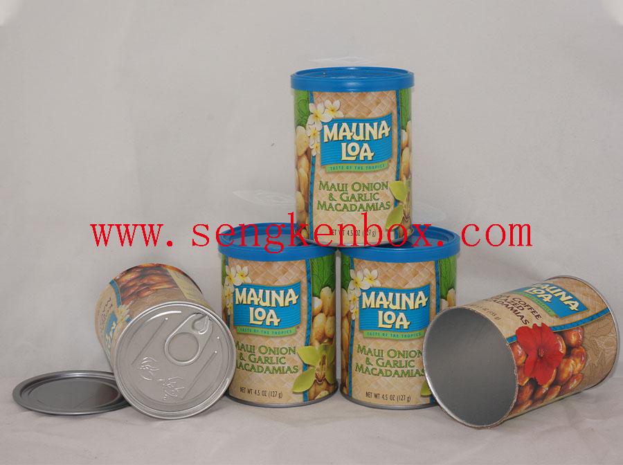 Maui Onion Garlic Packaging Paper Cans