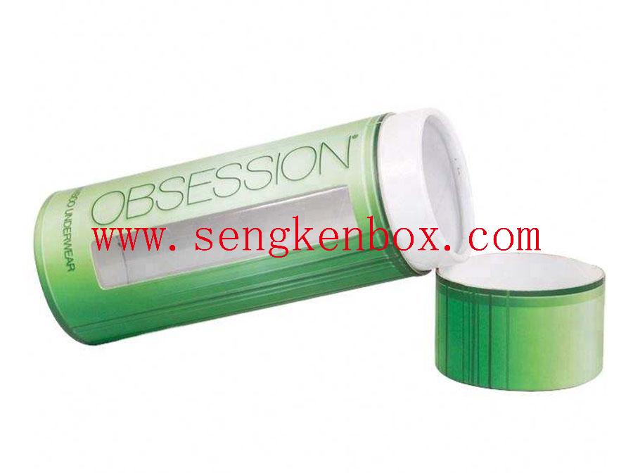 Roll Edge Paper Tube With Visual Window Roll Edge Paper Tube With Visual Window