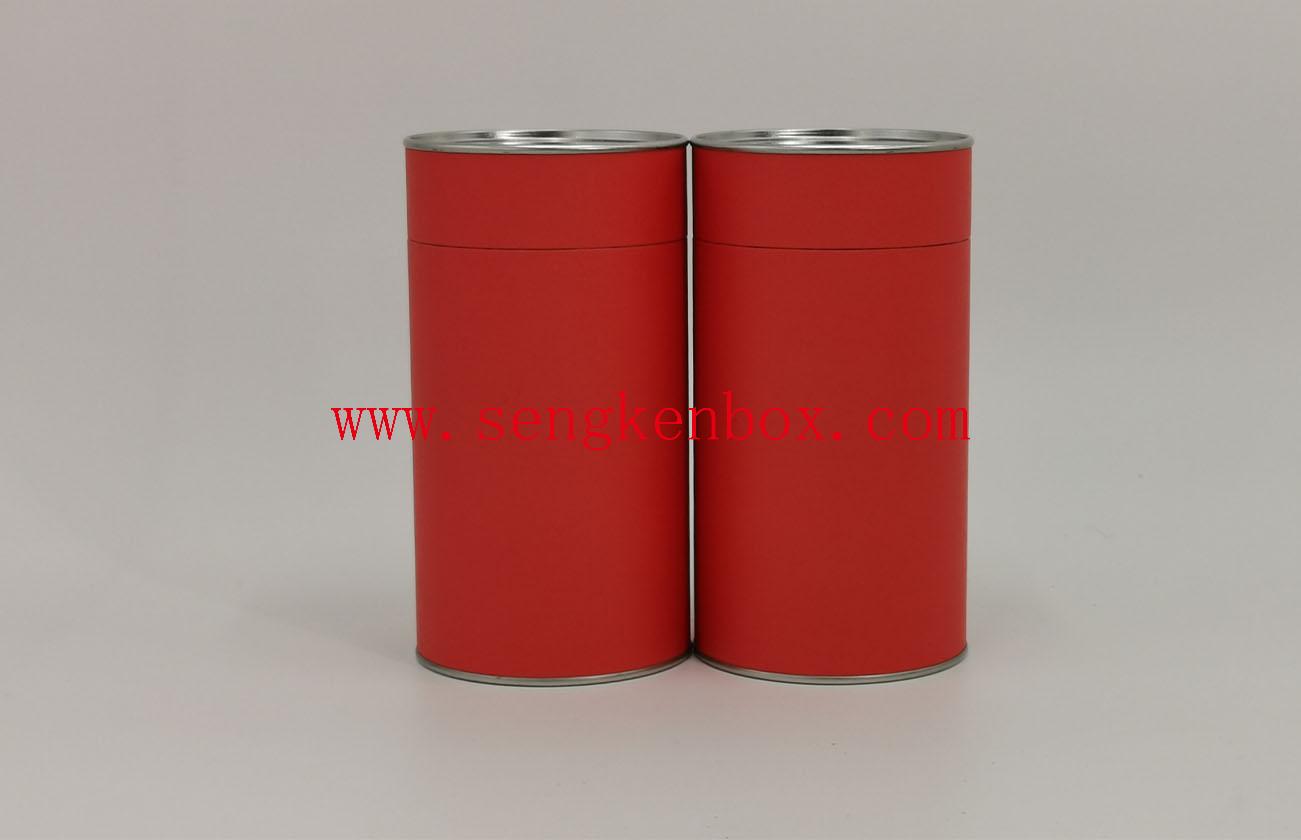 Paper Cans with Metal Buckled Lid Paper Cans with Metal Buckled Lid