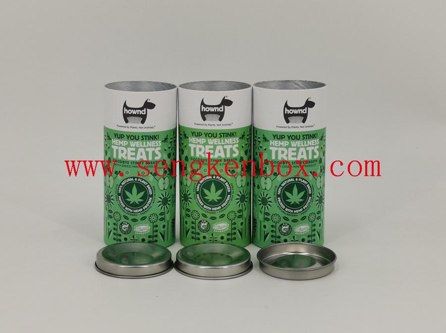 Rolled Edge Marijuana Food Paper Tube Packaging Rolled Edge Marijuana Food Paper Tube Packaging