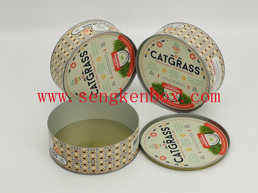 Catgrass Seeds Packaging Paper Cans Catgrass Seeds Packaging Paper Cans