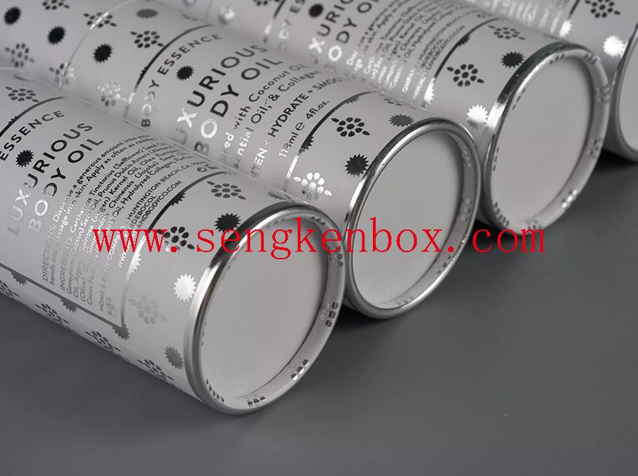 Luxurious Body Oil Packaging Paper Cans