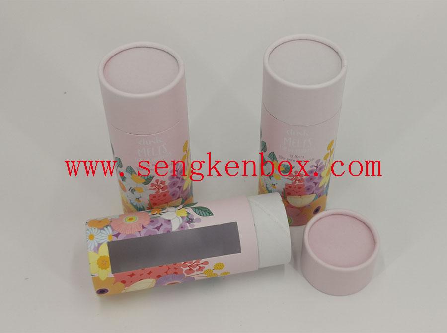 Color - Wrapped Cylindrical Paper Cans Color - Wrapped Cylindrical Paper Cans