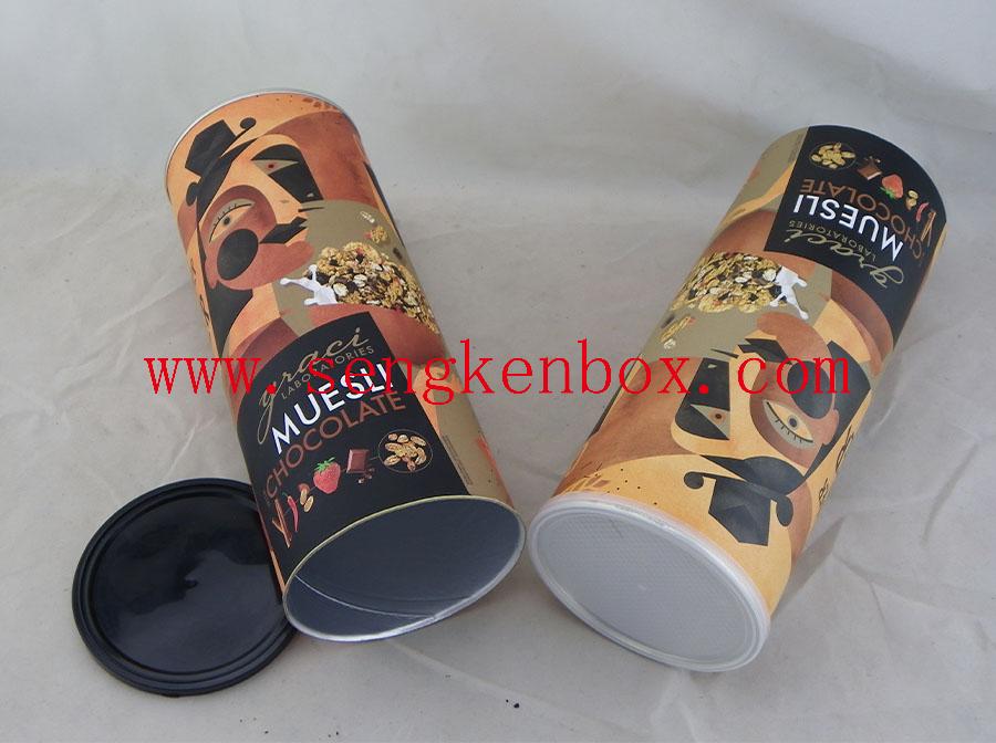 Muesli Chocolate Packaging Paper Tube Muesli Chocolate Packaging Paper Tube