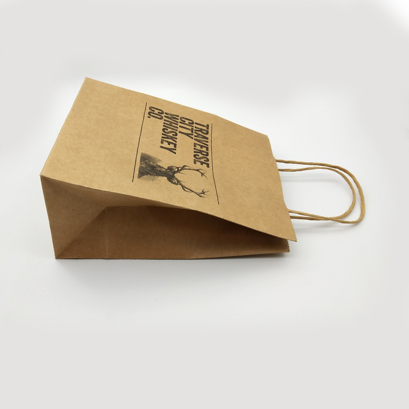 Custom kraft shopping bag