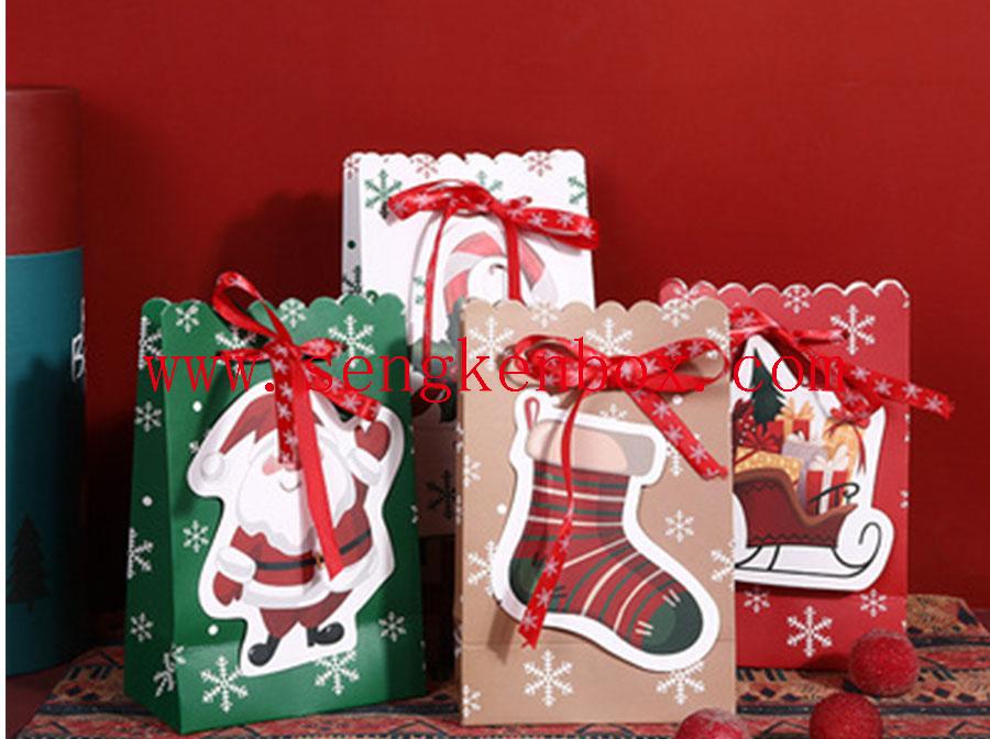 Paper Bag With Christmas Pendants Paper Bag With Christmas Pendants