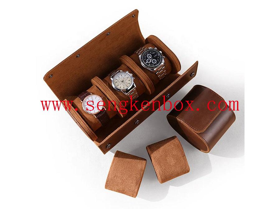 Portable Leather Packaging Gift Box