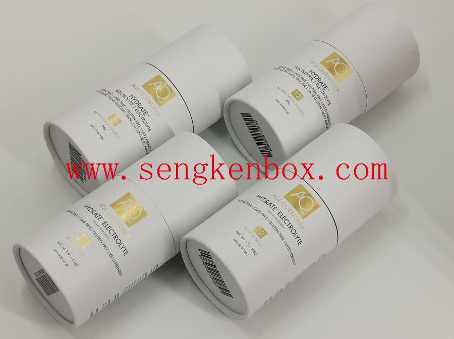 Anti-aging Products Packaging Food Grade Rolled Edge Paper Cardboard Cans Anti-aging Products Packaging Food Grade Rolled Edge Paper Cardboard Cans