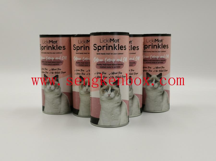 Cat Food Composite Biscuit Packaging Shaker Paper Cans