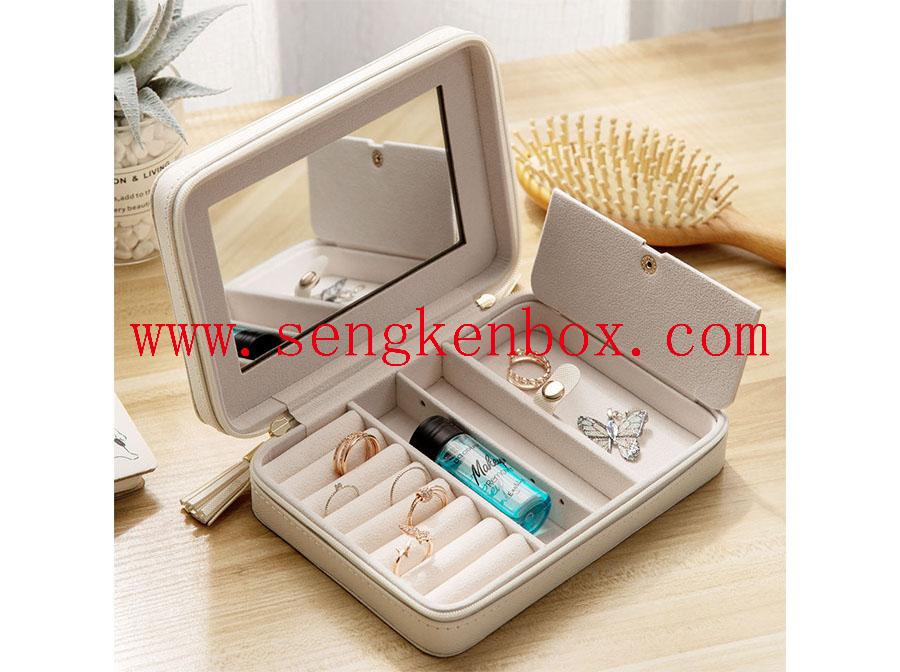 Small Travel Jewelry Leather Packaging Case Small Travel Jewelry Leather Packaging Case