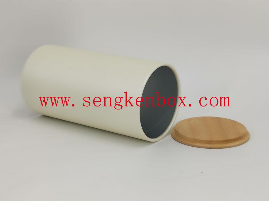 Paper Tea Cans With Bamboo Cover Paper Tea Cans With Bamboo Cover