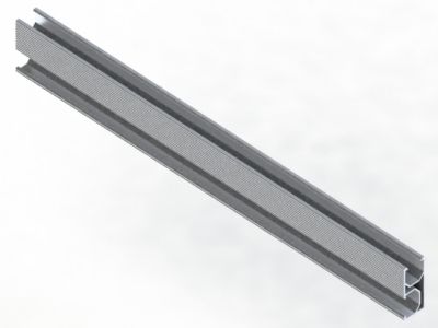 Extruded AI6005-T5 rail profile to support solar panel 