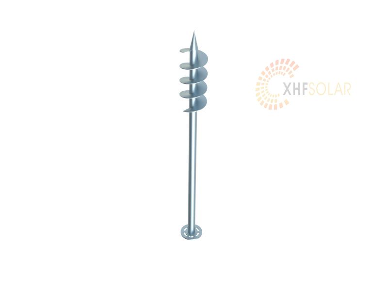 4 Continous Spiral Blades Flange Type Ground Screw