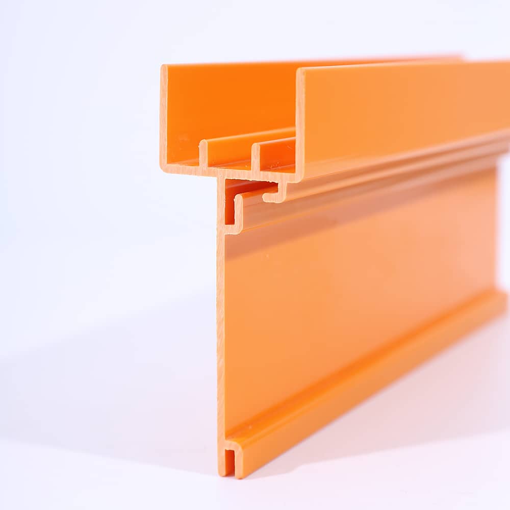 Yellow color PVC profile