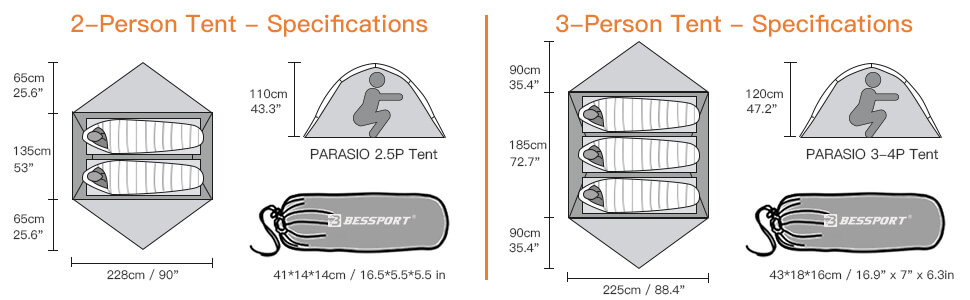 backpack camping tent