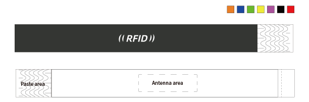 13.56Mhz RFID Paper Wristband