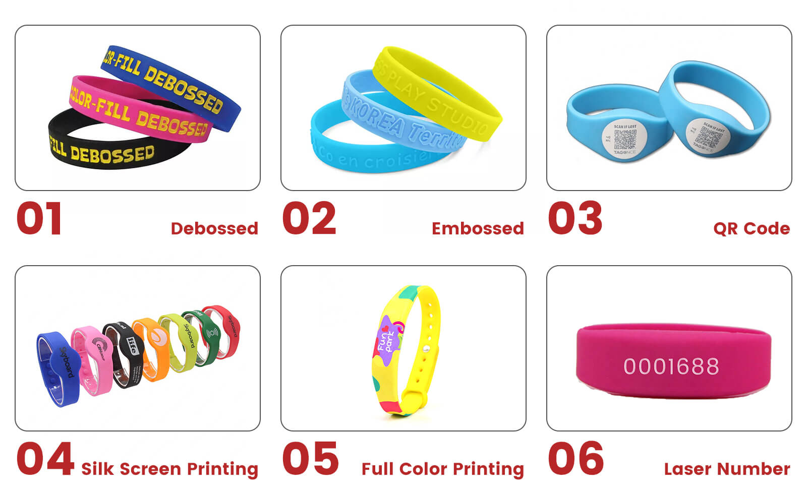 13.56Mhz NFC Silicone Wristband Bracelet