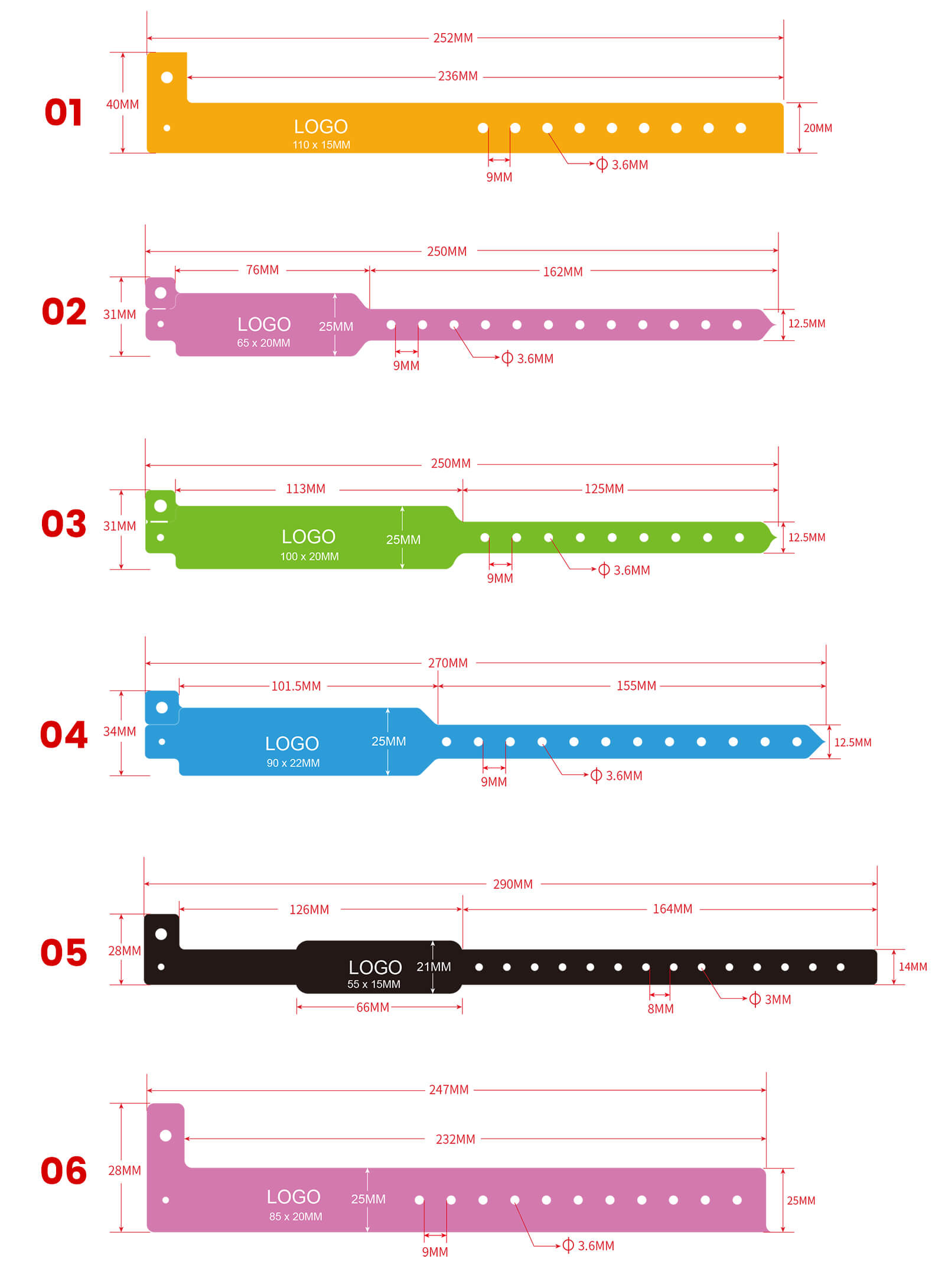 13.56Mhz NFC PVC Wristband