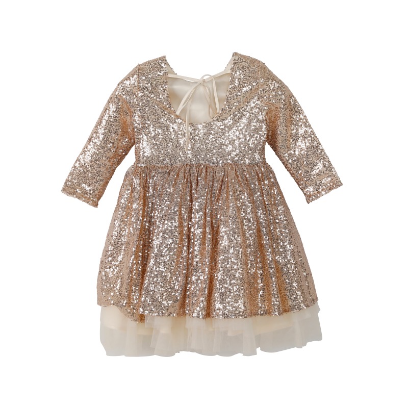 gold girls dress long sleeve gold girls dress long sleeve