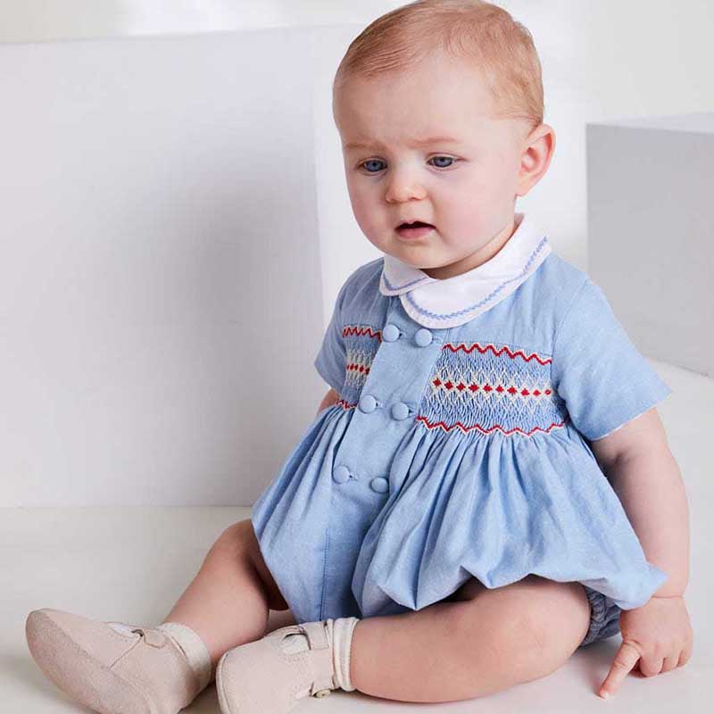 Baby girls smocked romper Baby girls smocked romper