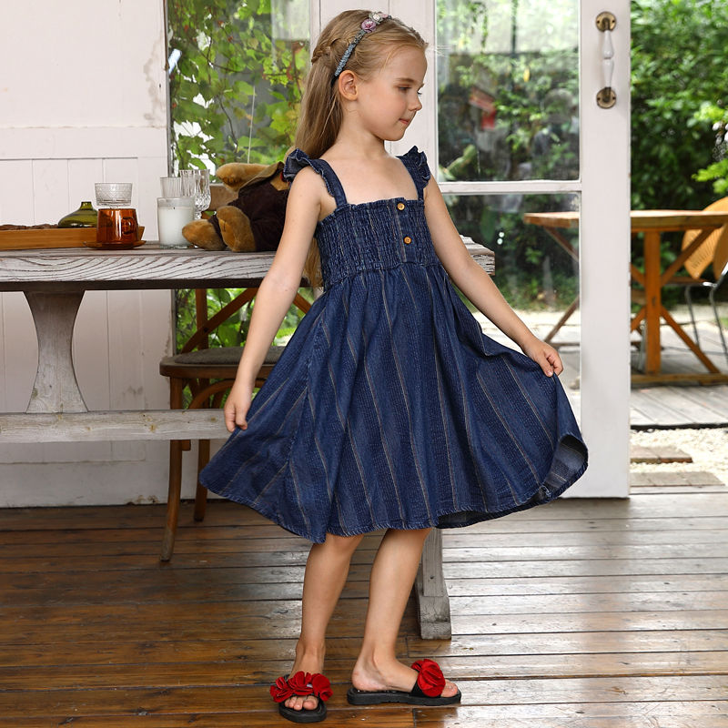 girls denim dress