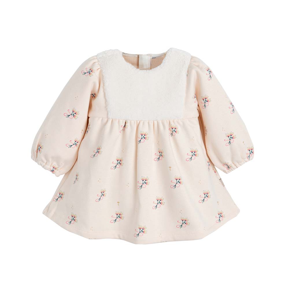 grils Autumn dress Girls dress with shearing