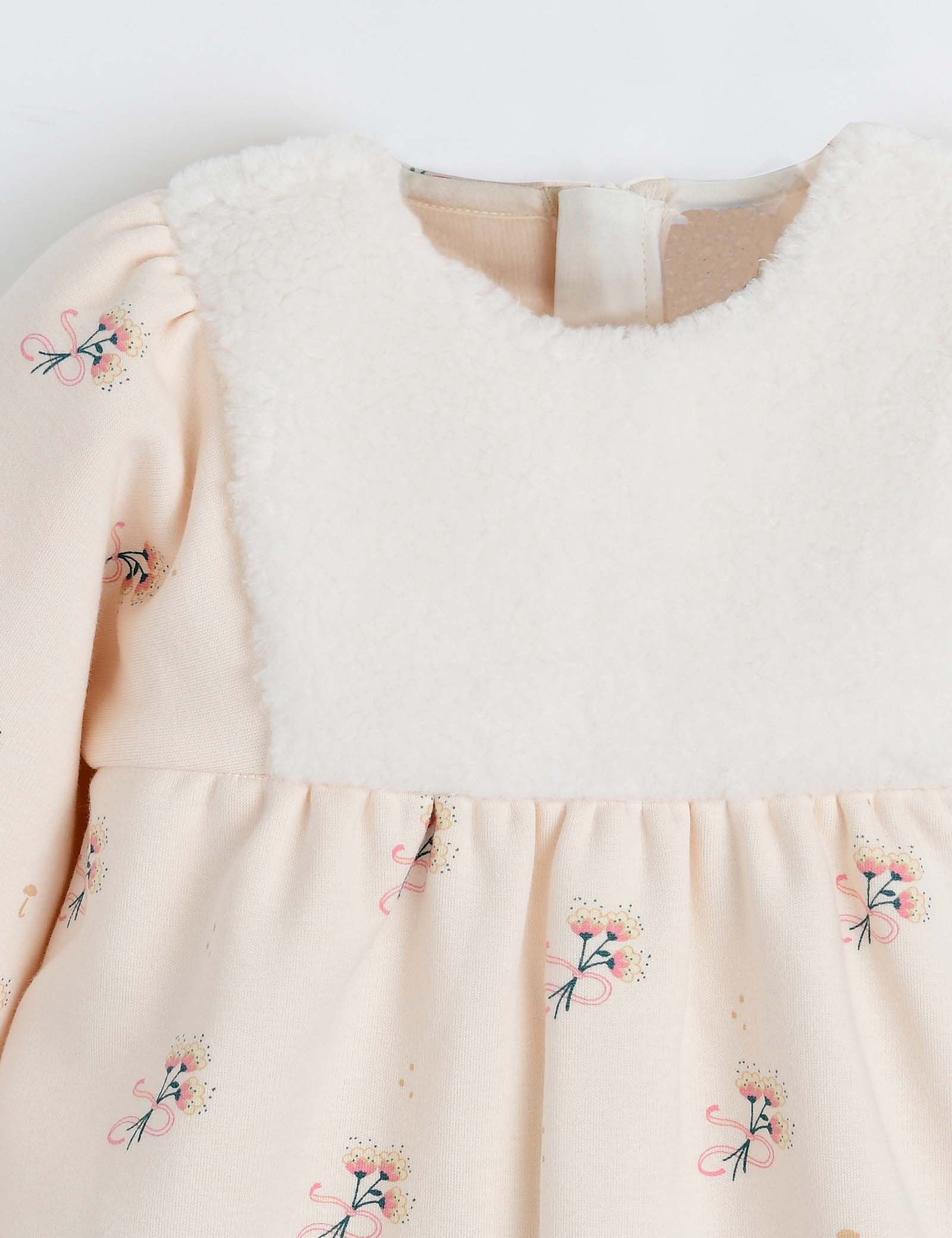 Girls winter dress Girls dress with shearing