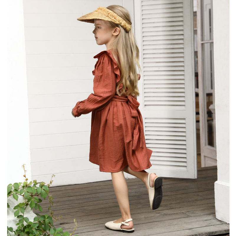 girls coral summer dress girls coral summer dress