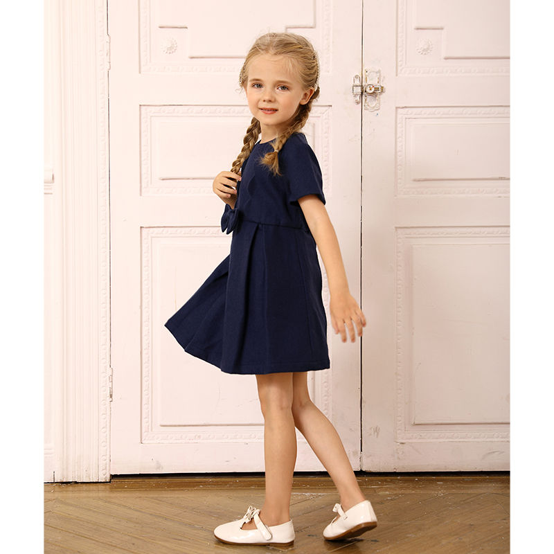 short sleeve girls winter dress