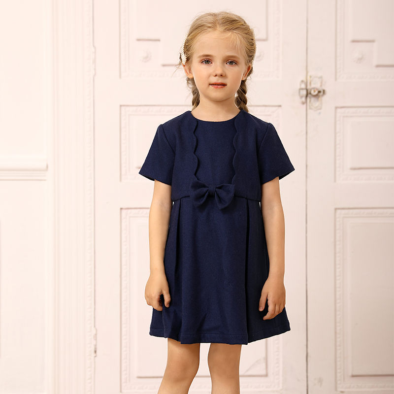 short sleeve girls winter dress