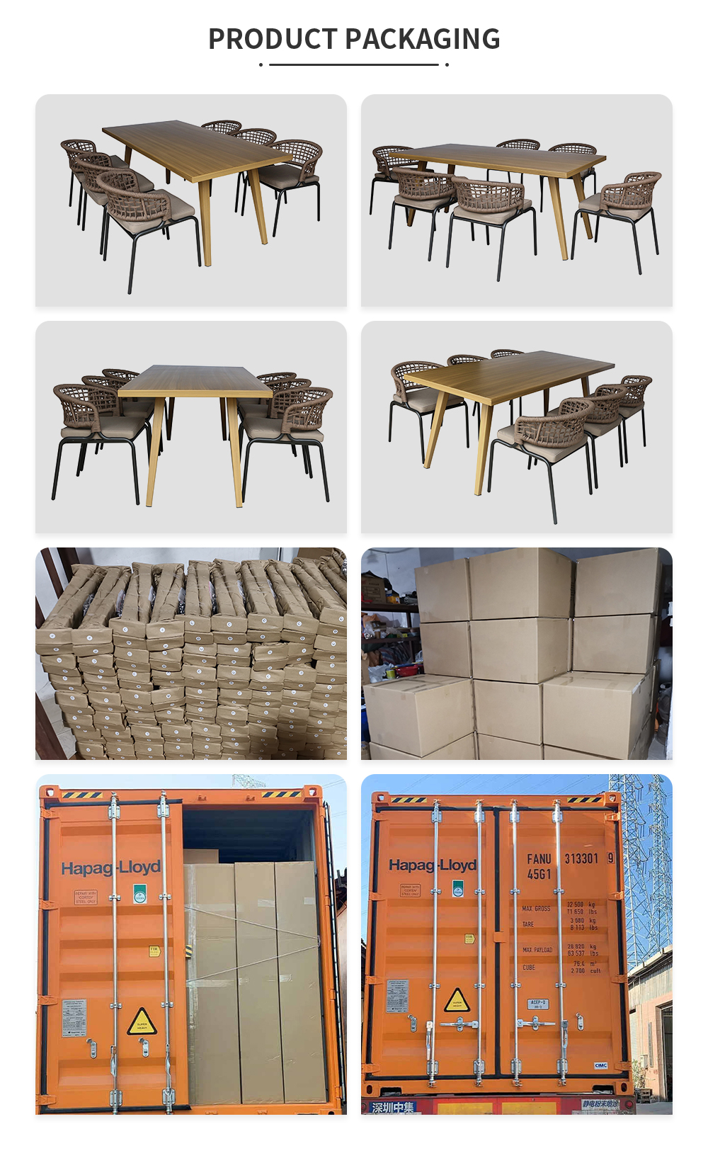 Large Patio Dining Set