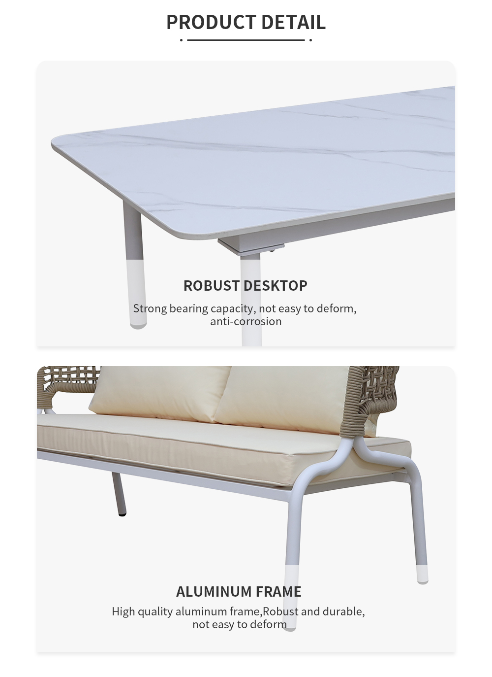 Garden Sofa Table Set