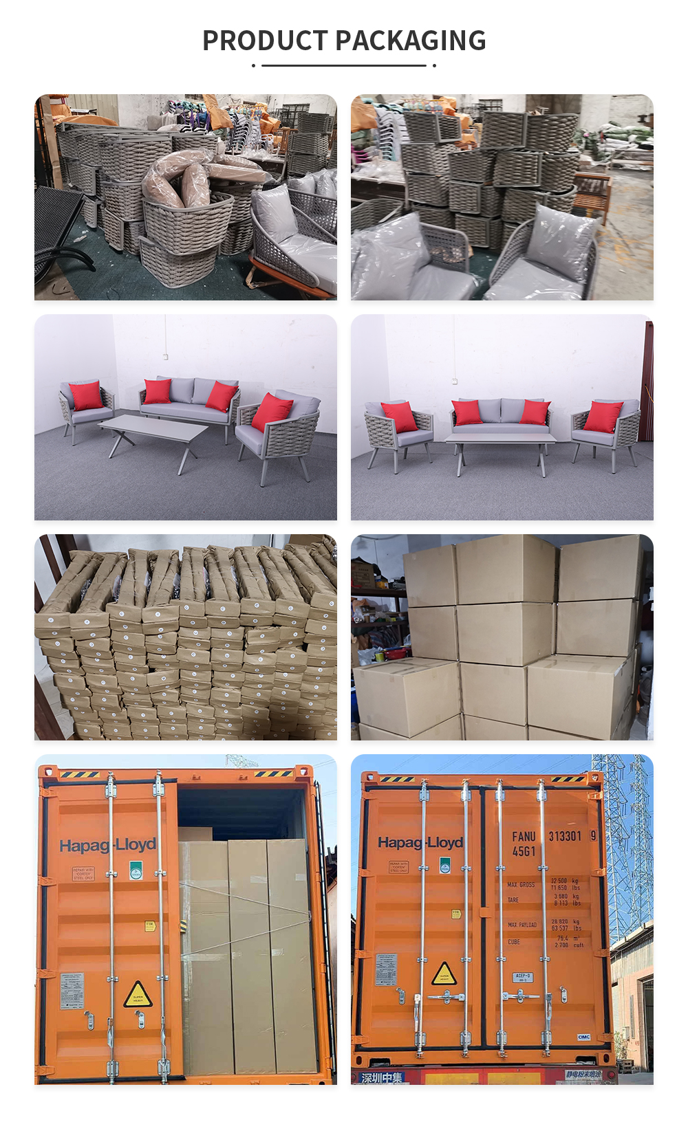 4pcs Outdoor Sofa Set