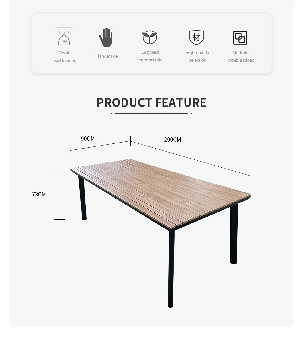 Plastic Wood dining table