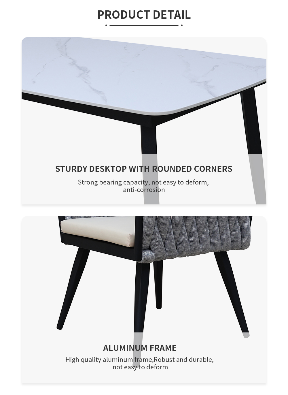 Garden Dining Set Metal