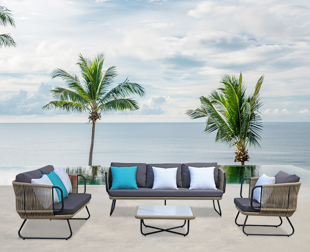 European Weaving Durable Contemporary Patio Sofa