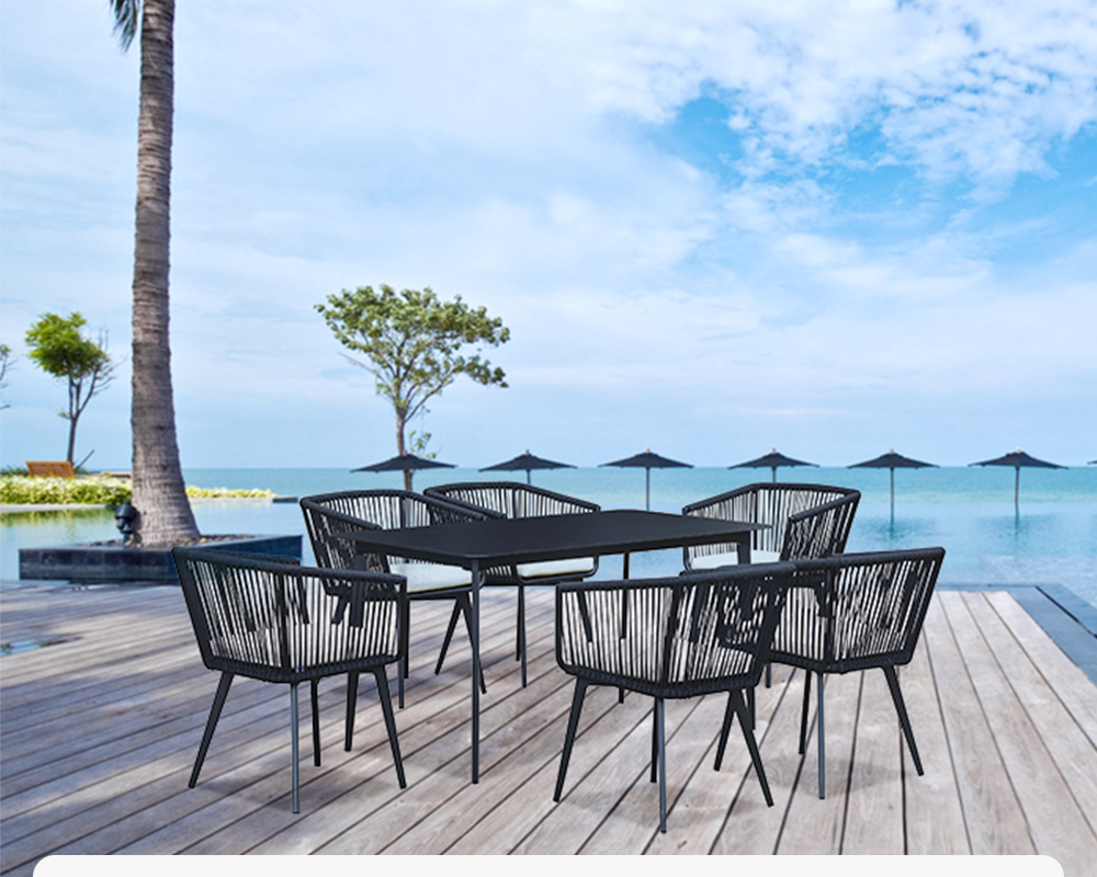 Affordable Aluminium Garden Bench Dining Set