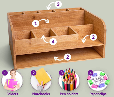 bamboo desktop organizer bamboo desktop organizer
