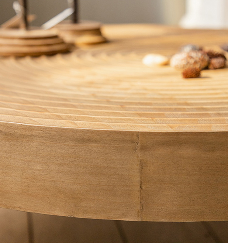 antique round side table