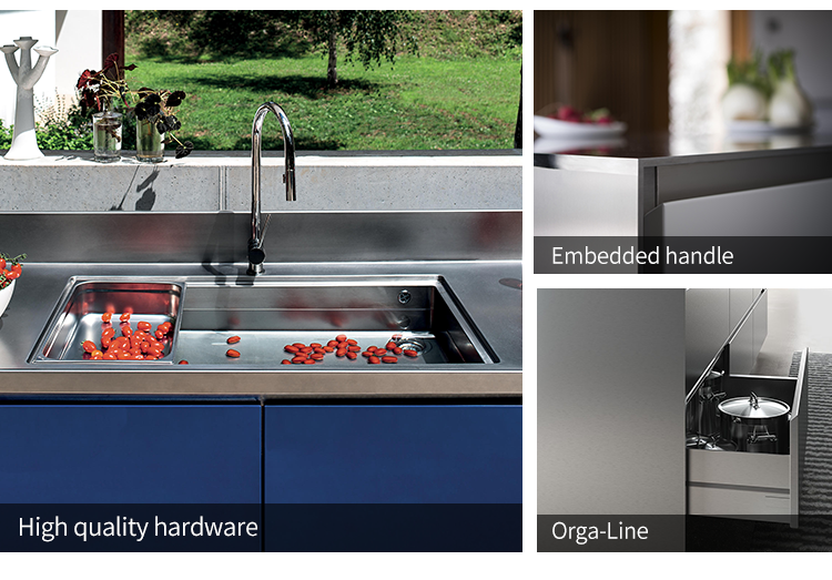 stainless steel sink and cabinet