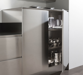 stainless steel kitchen base units
