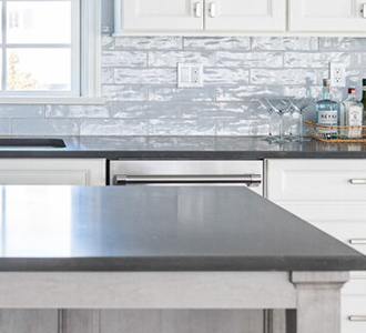 cream colored cabinets