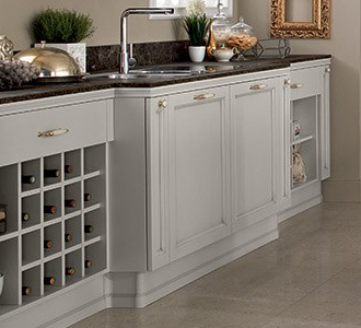 white kitchen storage cabinet