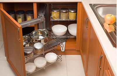 Kitchen Basket Cabinet