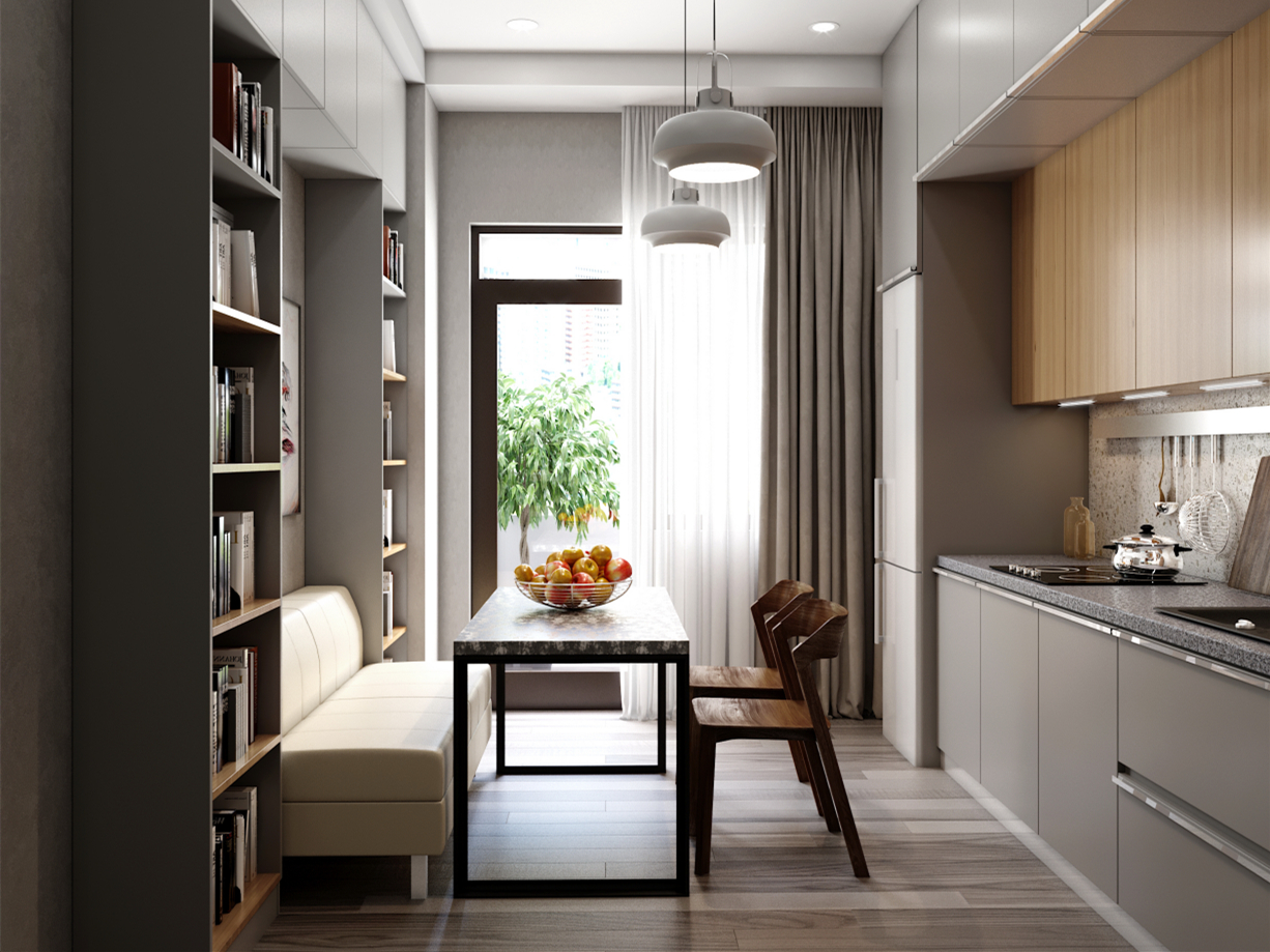 Grey Kitchen Cabinet