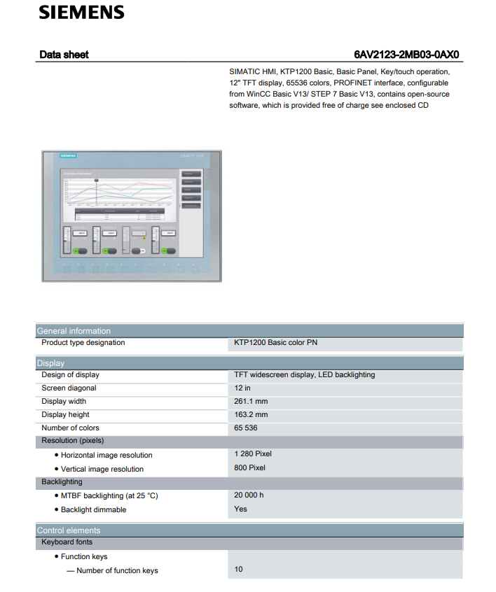 Siemens 6AV2123-2MB03-0AX0