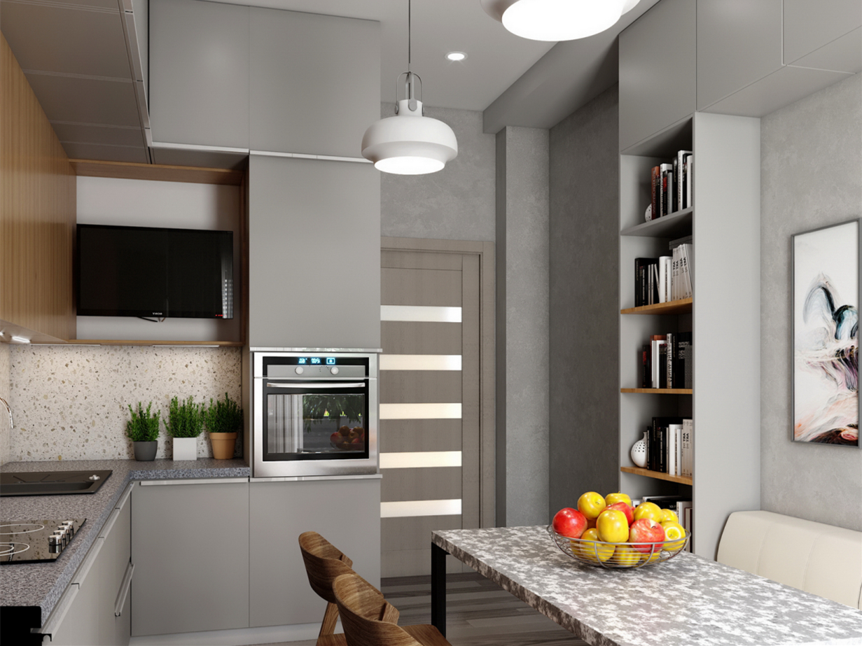 Grey Kitchen Cabinet