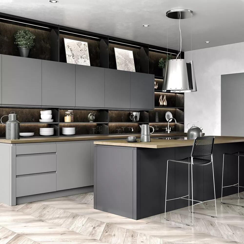 Black Kitchen Cabinet