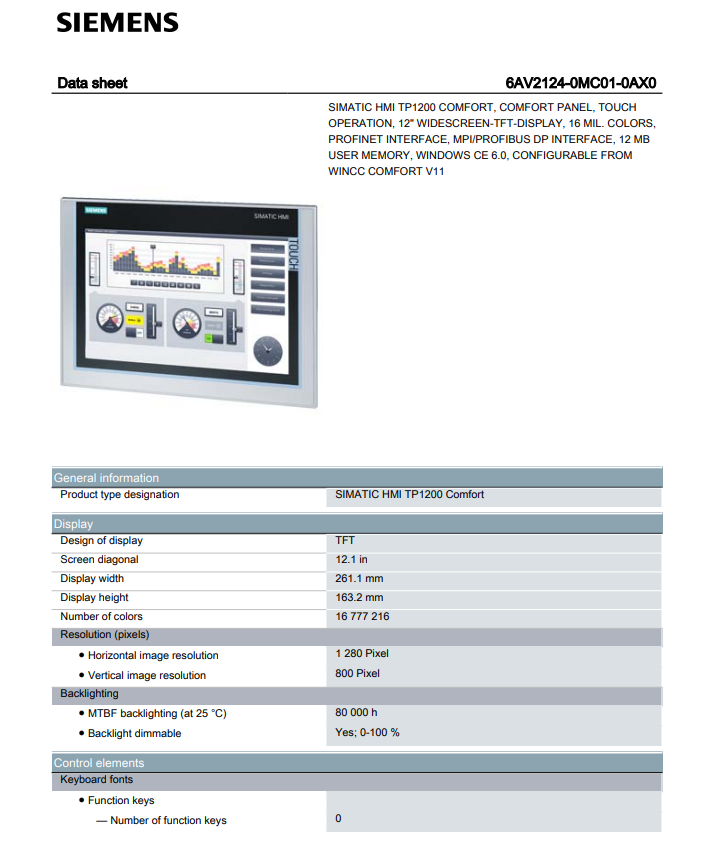 Siemens 6AV2124-0MC01-0AX0